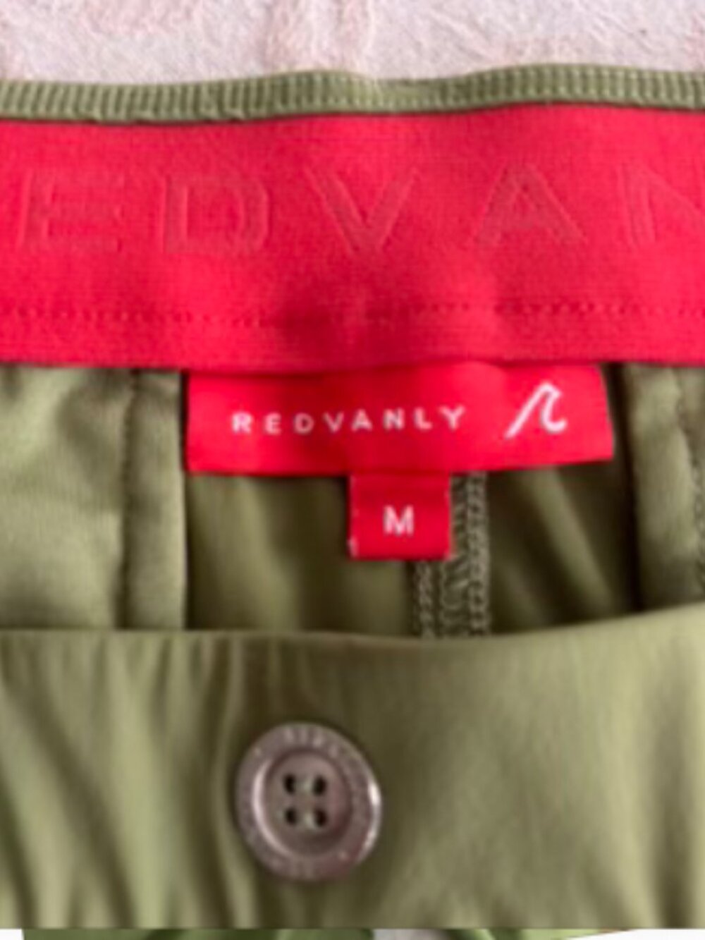 Redvanly Men's M pull on trousers olive green